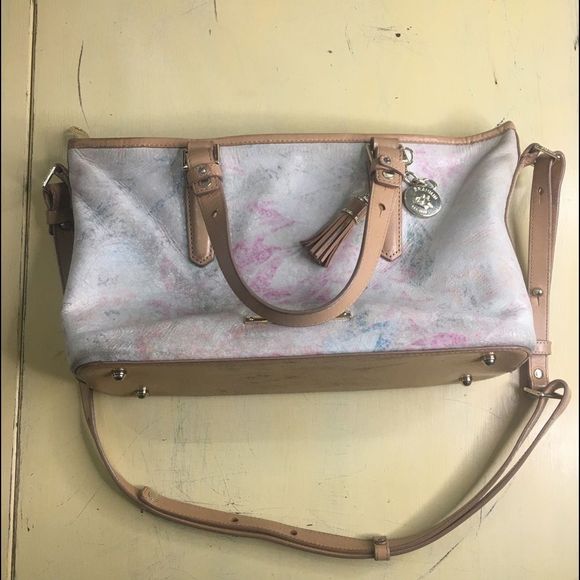 Brahmin Talitha Floral Gloss Shoulder Purse with Crossbody Strap - Picture 2 of 16